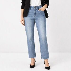 NYDJ Light Blue Straight Leg Jeans